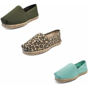 Tripack Alpargata Verde Militar, Anim Prin Y Turquesa