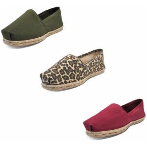Tripack Alpargata Verde Militar, Anim Prin Y Burdeo