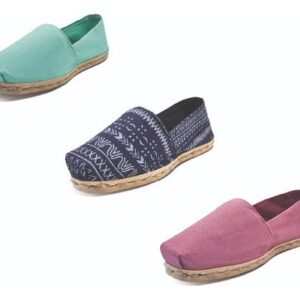 Tripack Alpargata Turquesa, Azul Étnico Y Jacarandá
