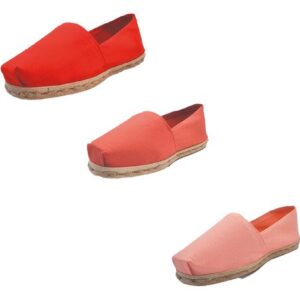 Tripack Alpargata Rojo, Terracota Y Coral