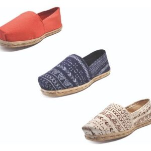 Tripack Alpargata Terracota, Azul Étnico Y Crudo Étnico