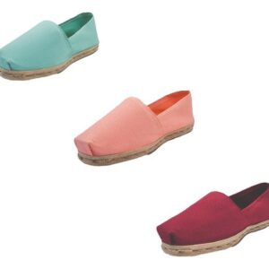 Tripack Alpargata Turquesa, Coral Y Burdeo