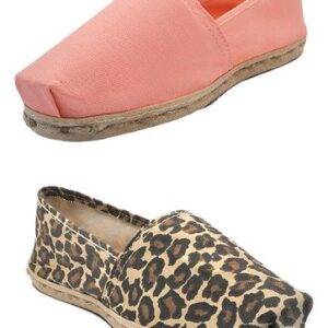 Pack Alpargata Animal Print - Coral