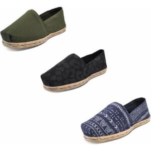 Tripack Alpargata Verde Militar, Anim Prin Ng Y Azul Étnico