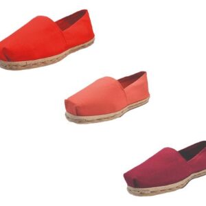 Tripack Alpargata Rojo, Terracota Y Burdeo