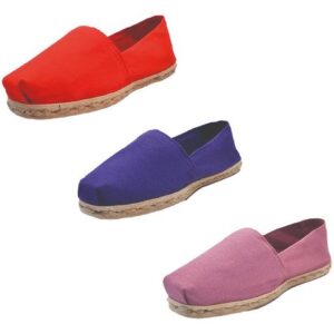 Tripack Alpargata Rojo, Morado Y Jacarandá