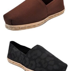 Pack Alpargata Café - Animal Print Negro