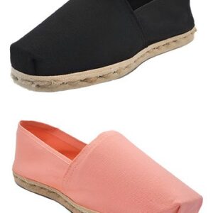 Pack Alpargata Negro - Coral