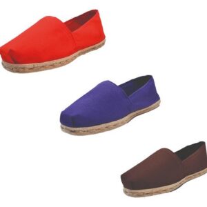 Tripack Alpargata Rojo, Morado Y Café