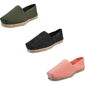 Tripack Alpargata Verde Militar, Anim Prin Ng Y Coral