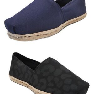 Pack Alpargata Azul Marino - Animal Print Negro