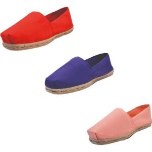 Tripack Alpargata Rojo, Morado Y Coral