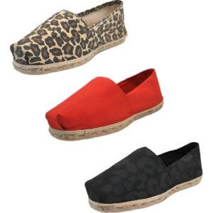 Tripack Alpargata Rojo, Animal Print Y Animal Print Negro