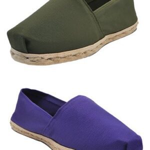 Pack Alpargata Morado - Verde Militar