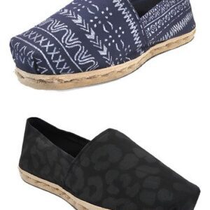 Pack Alpargata Animal Print Negro - Azul Étnico