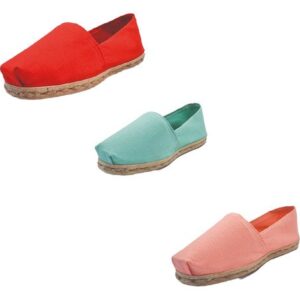 Tripack Alpargata Rojo, Turquesa Y Coral