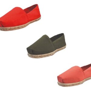 Tripack Alpargata Rojo, Verde Militar Y Terracota
