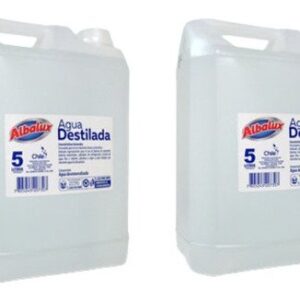 Pack 2 Agua Destilada Bidon 5 Litros C/u